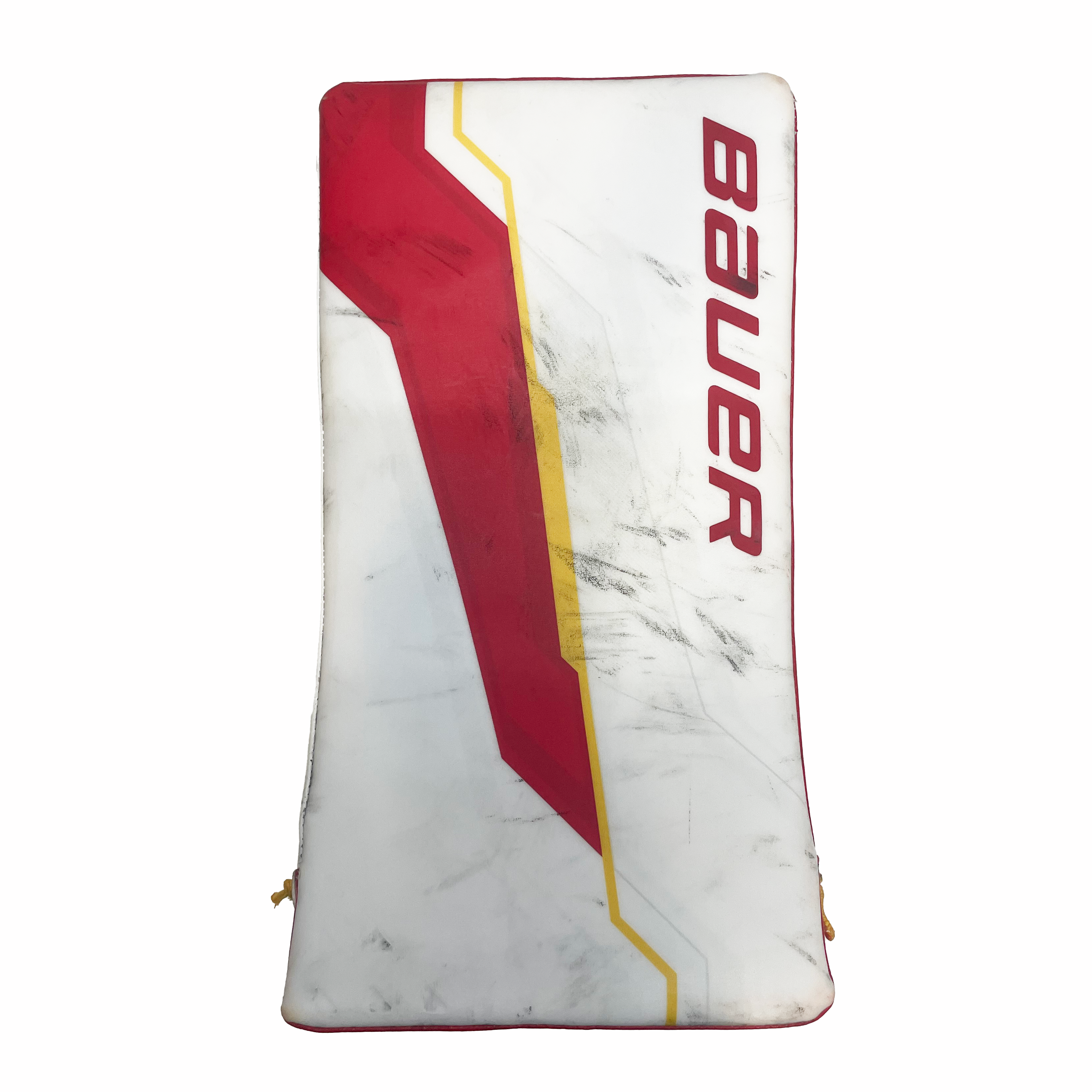 Bauer Supreme Shadow - Bloqueur de gardien de but Pro Stock d'occasion (blanc/rouge/jaune)